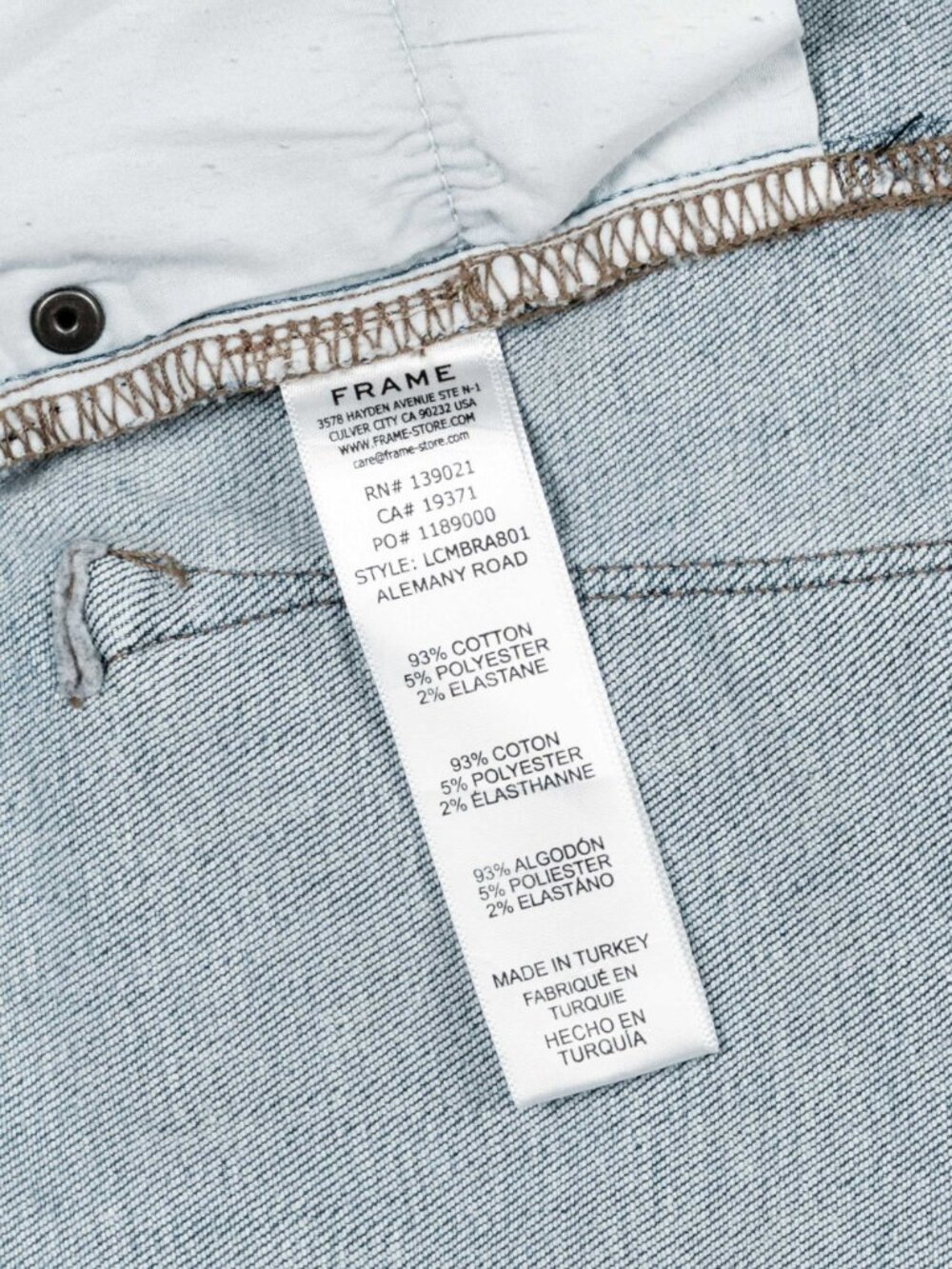 FRAME Le Crop Mini Boot Jeans 28 Alemany Road Light Wash LCMBRA801 - Picture 13 of 15